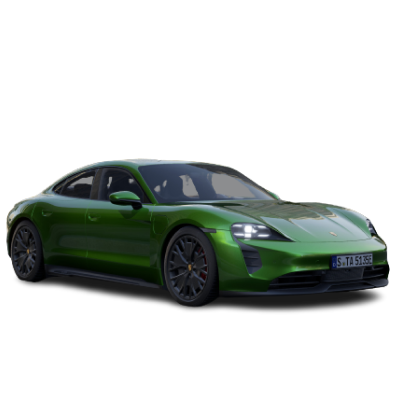 Green Porsche Taycan GTS showcasing electrifying performance